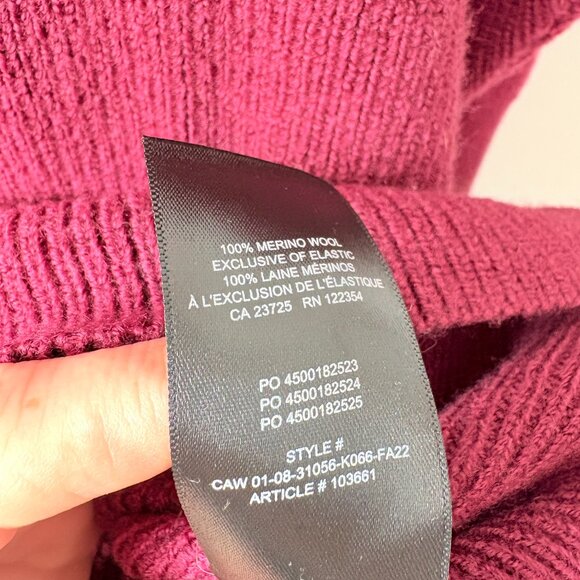 Aritzia Babaton Maclean Merino Wool Oversized Turtleneck Sweater Dress Medium - Picture 8 of 8